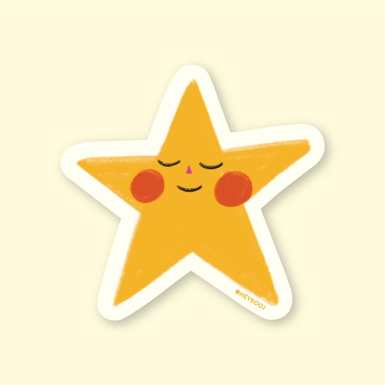 Happy Star Sticker