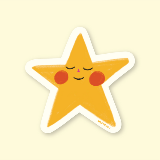 Happy Star Sticker