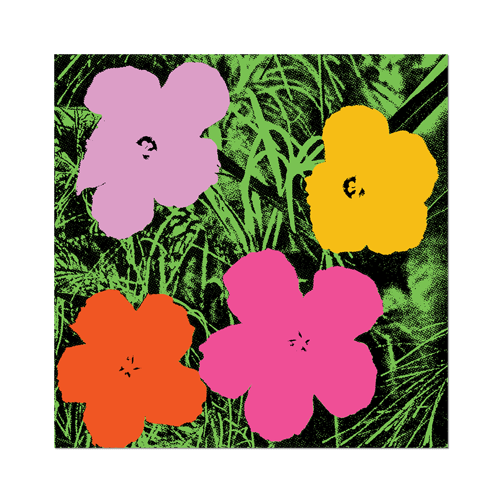 Flowers by Warhol - Die-Cut Sticker