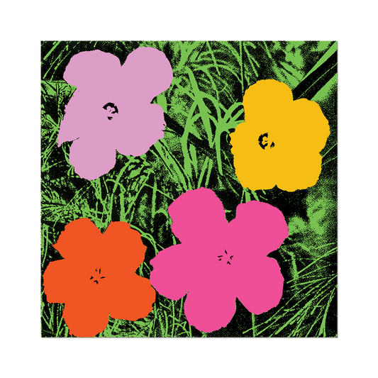 Flowers by Warhol - Die-Cut Sticker