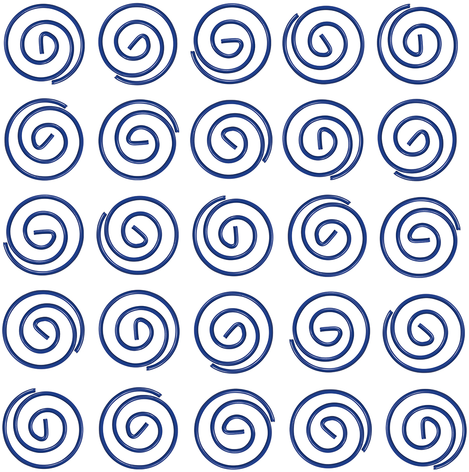 Circular Paper Clips - Dark Blue