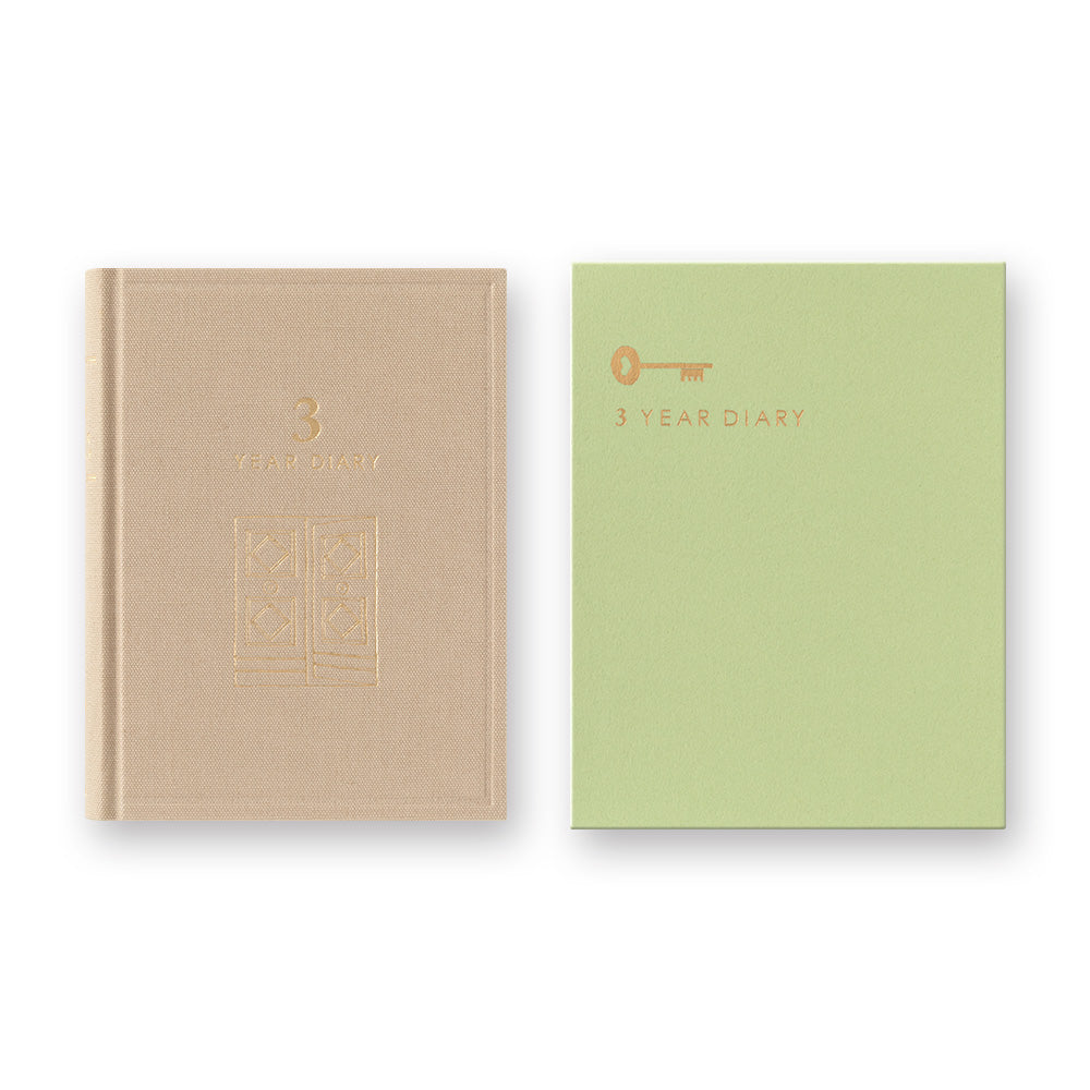 Midori 3 Year Diary - Beige