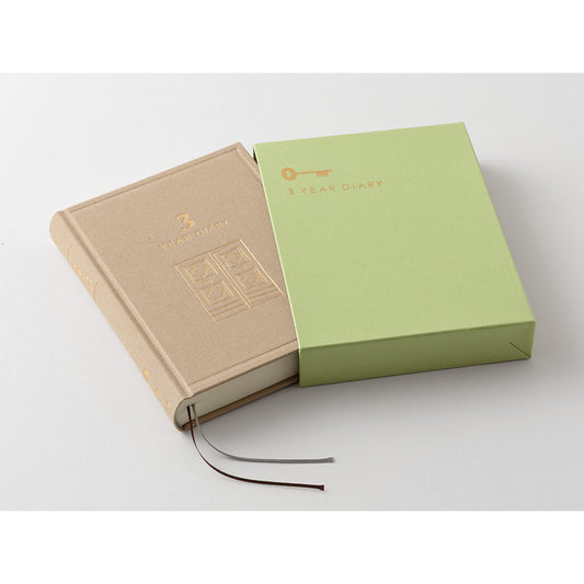 Midori 3 Year Diary - Beige