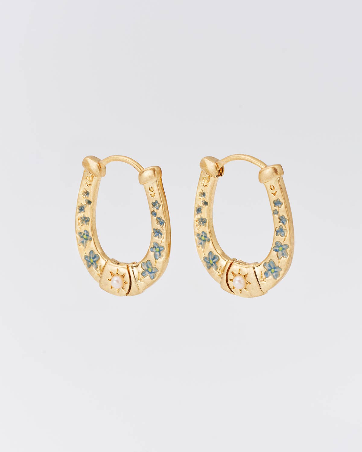 Horseshoe Hoop Earrings