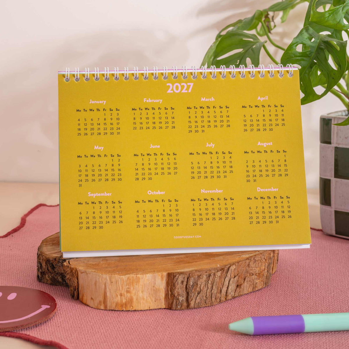 2027 Desk Calendar - Colourburst