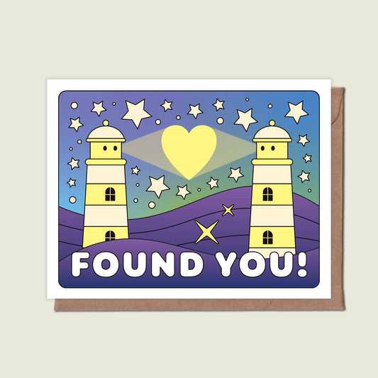 Found You Lighthouse - Greeting Card
