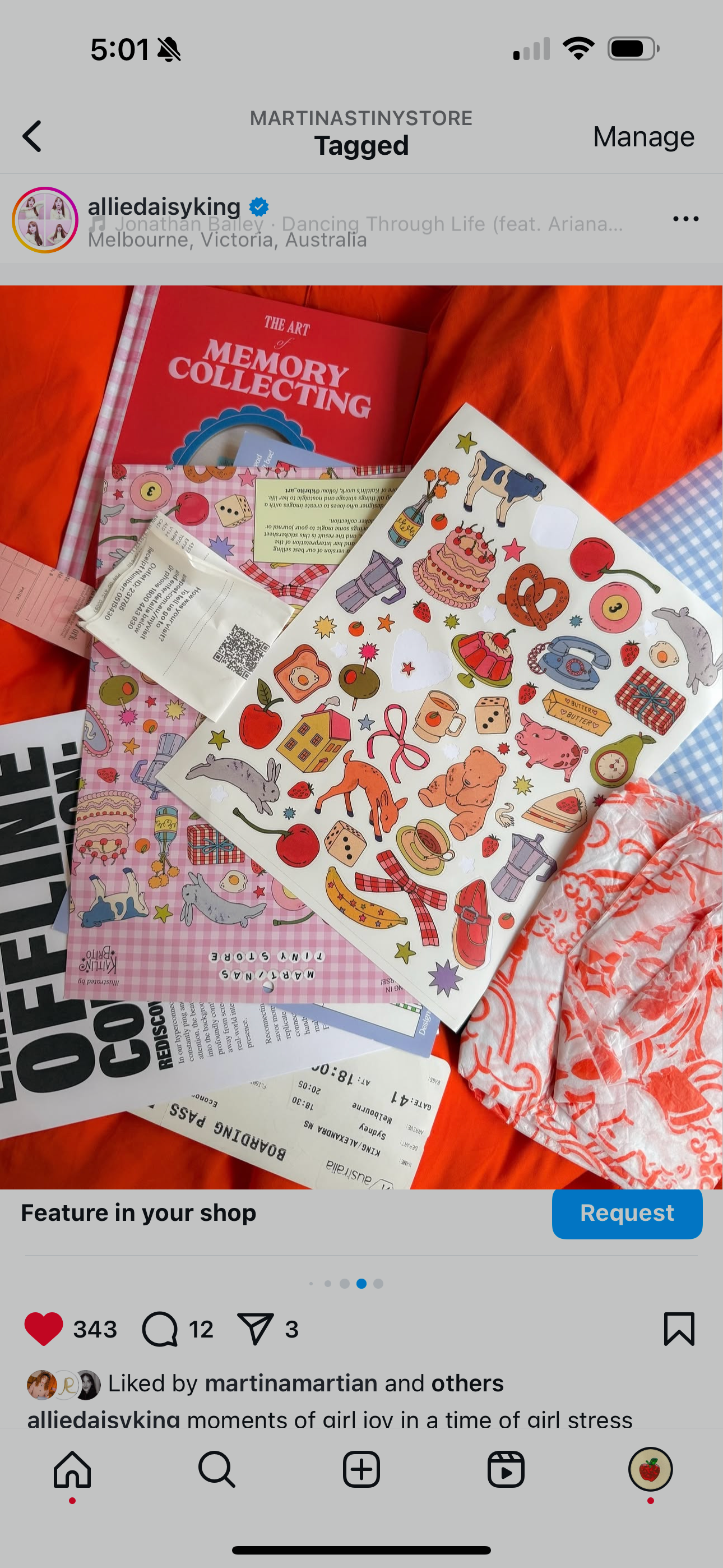 Illustrated Scrapbooking Stickersheet