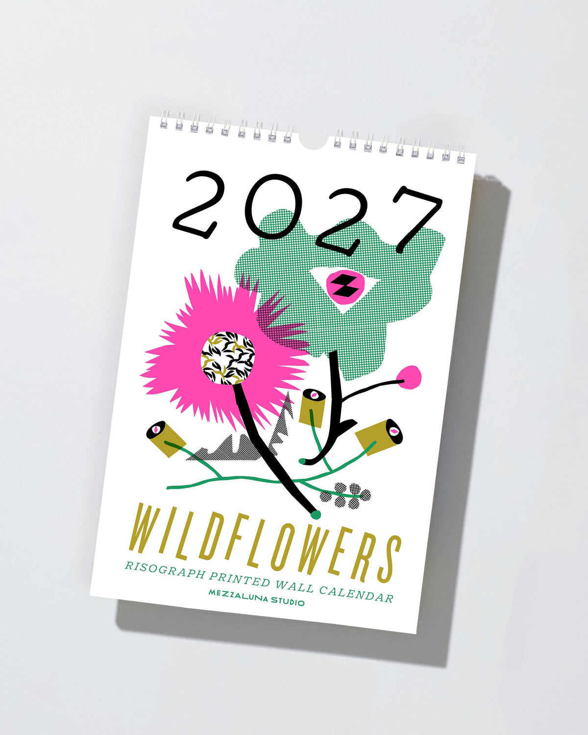 2027 Wild Flowers - Risograph Wall Calendar