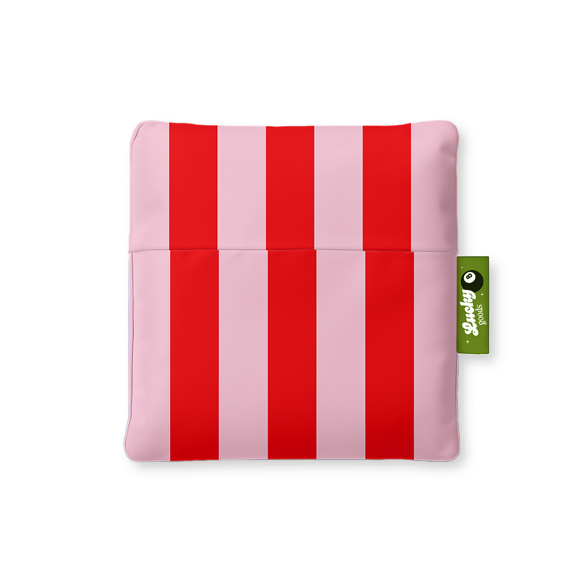 Pink & Red Stripes - Foldable Reusable Bag