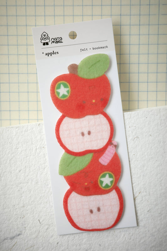 Apples - Felt Bookmark