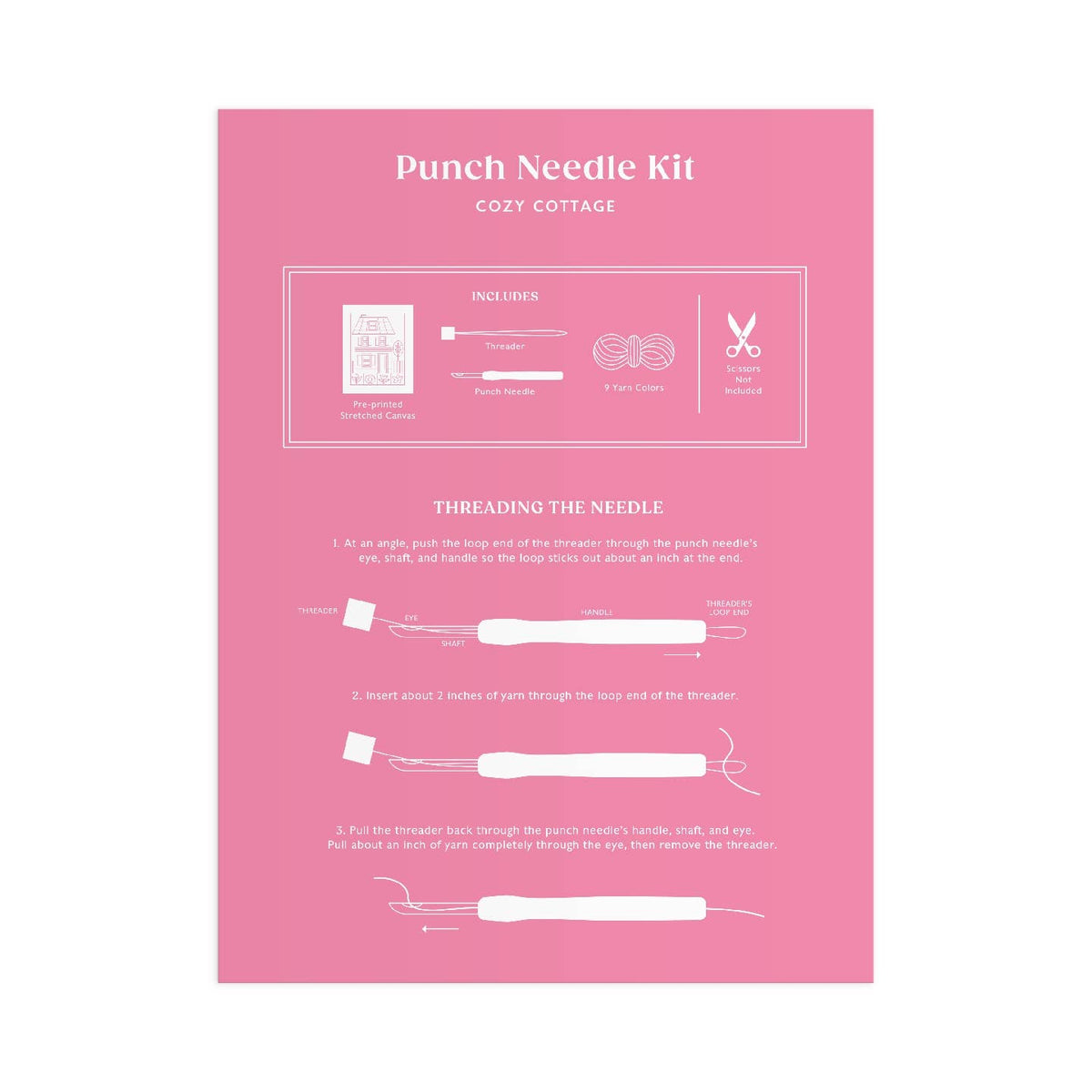 Cozy Cottage - Punch Needle Kit