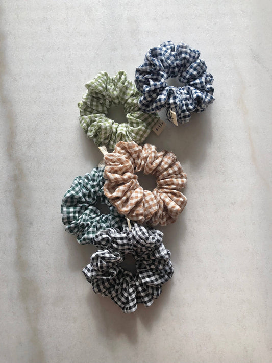 Gingham Scrunchies