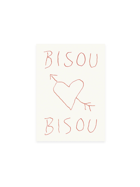 Postcard - Bisou Bisou