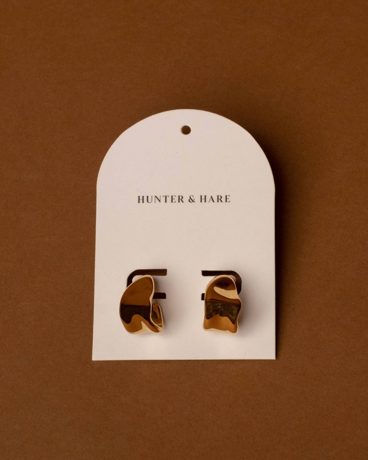 Gold -  Chunky Organic Hoops