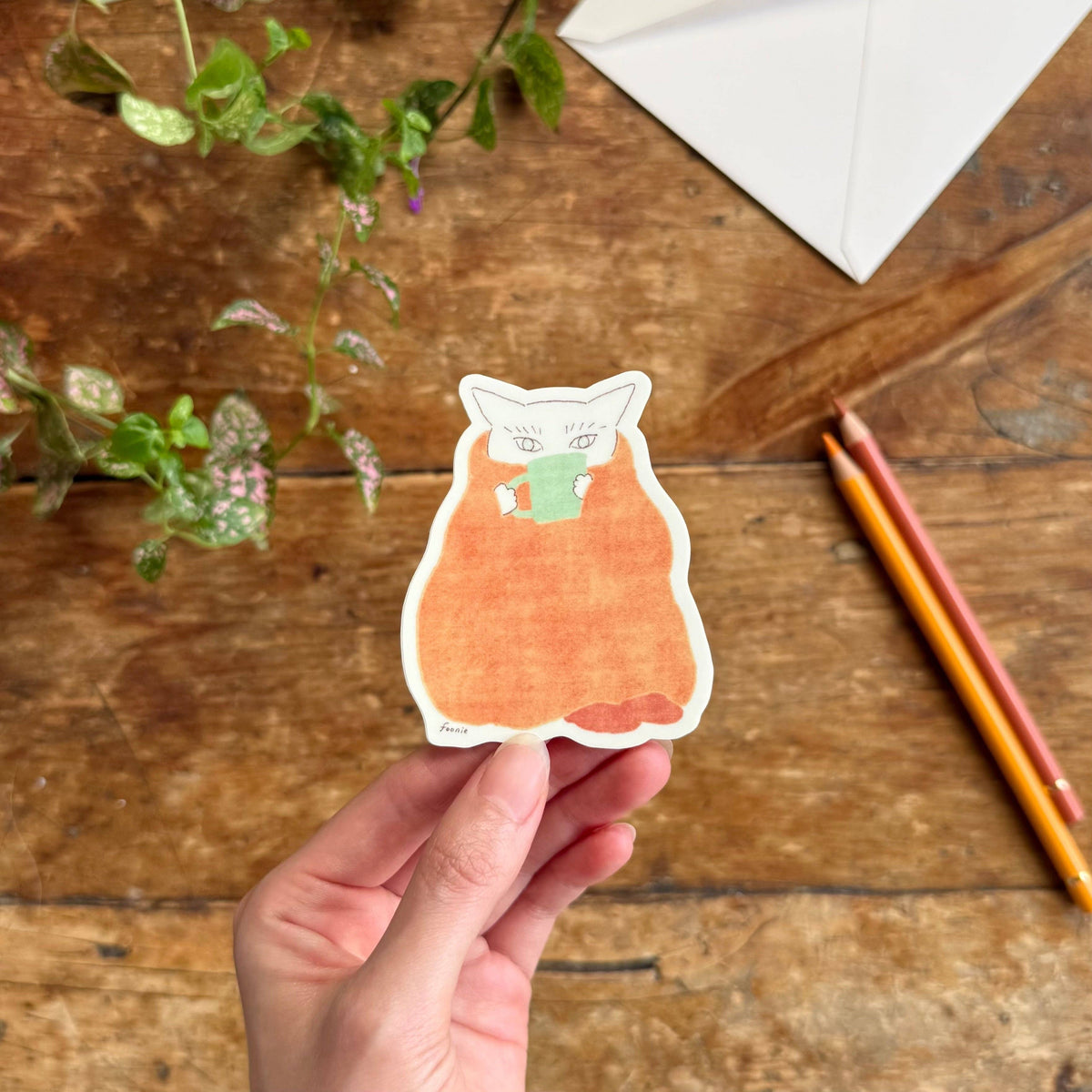 Cozy Cat Sticker