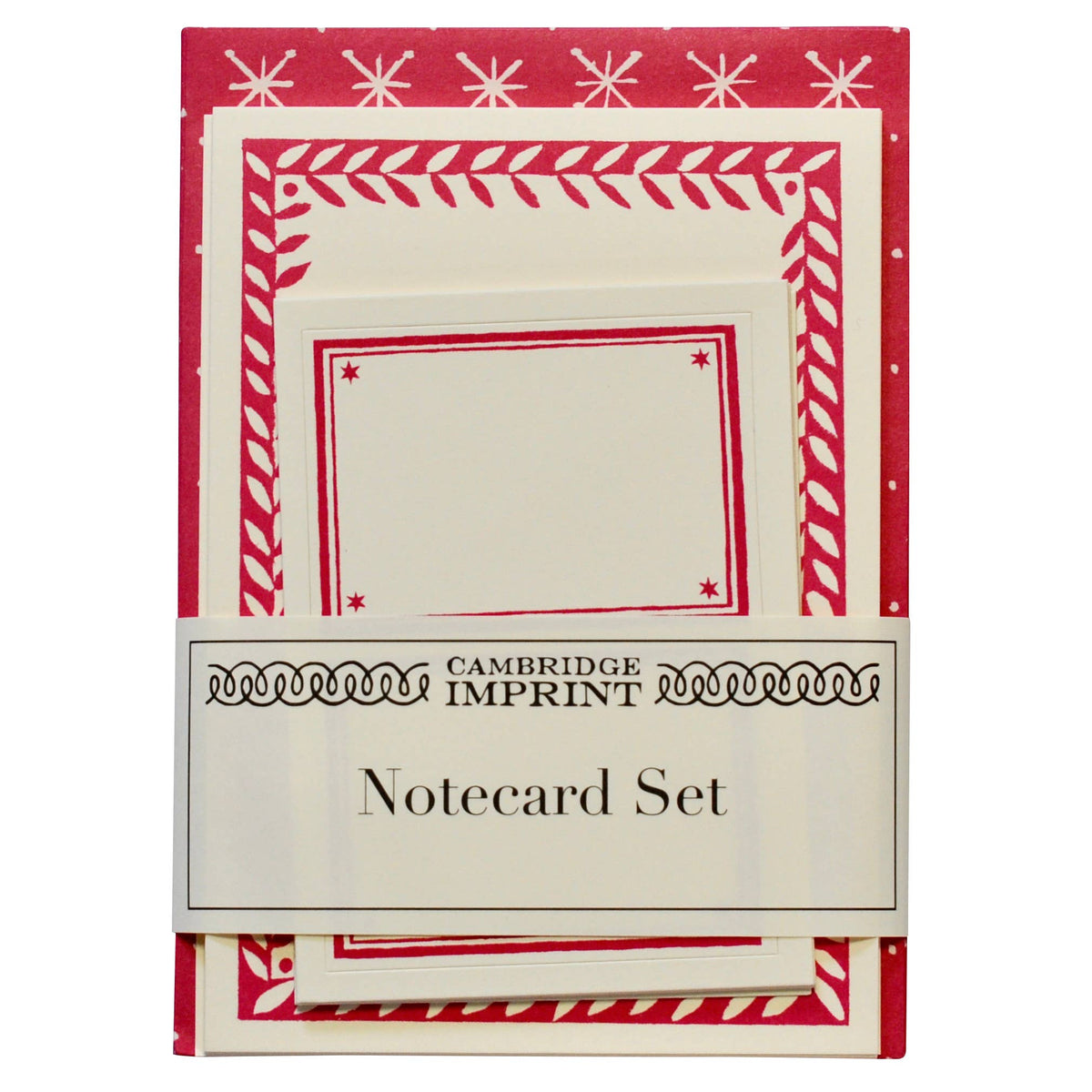 Notecard Set - Magenta Stars