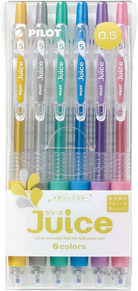 Pilot Juice Metallic Gel Pens - 6 Piece Set