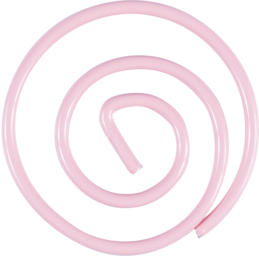 Circular Paper Clips - Baby Pink