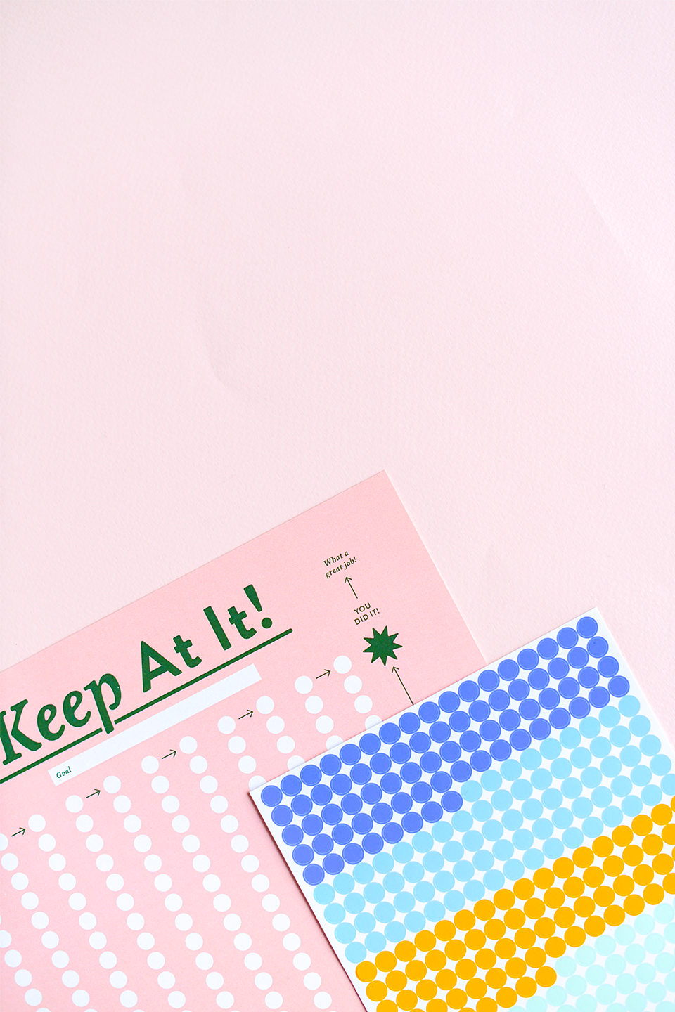 Habit Tracker Poster: Keep At It!