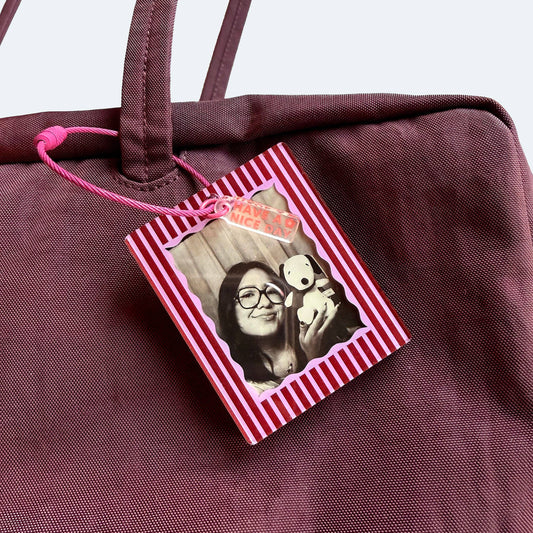 Photo Frame Keychain - Stripes