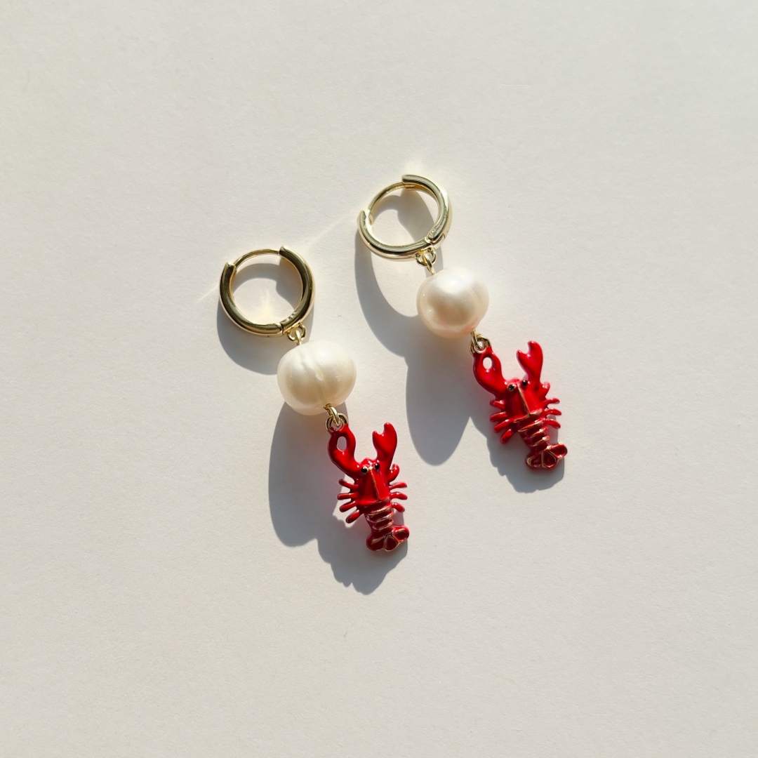 Red Lobster Earrings