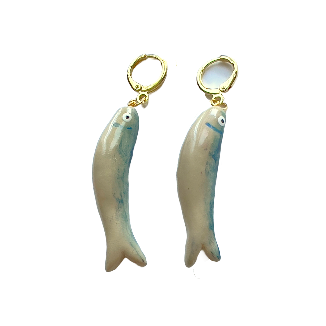 Blue Sardine Earrings