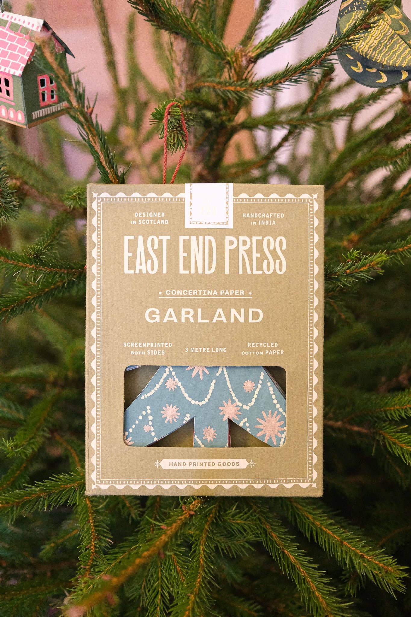 Christmas Trees Concertina Garland