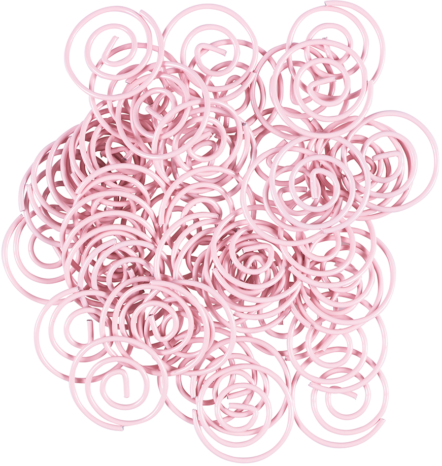 Circular Paper Clips - Baby Pink