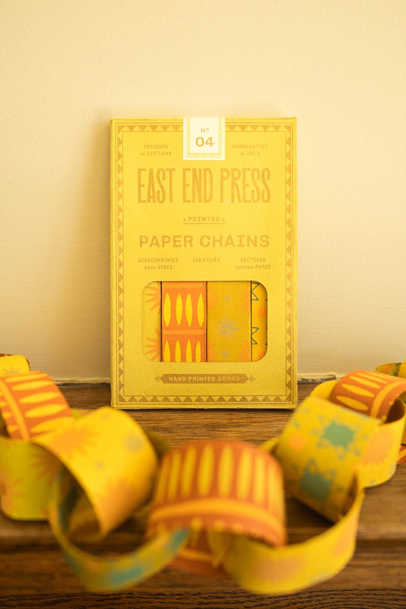 Yellow and Green Paper Chain Kit