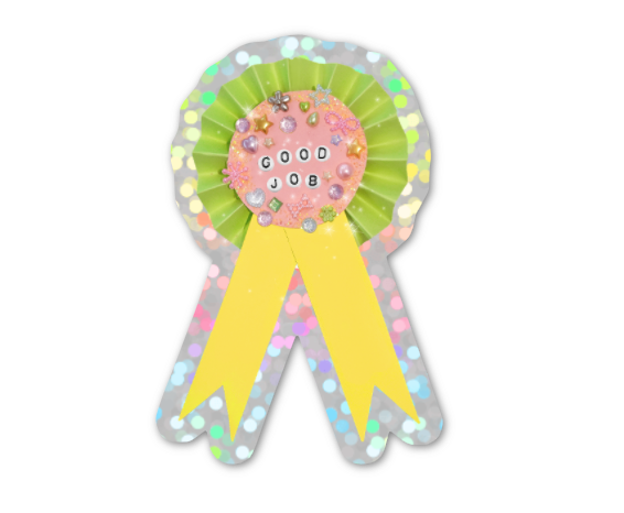 Good Job Ribbon Sticker