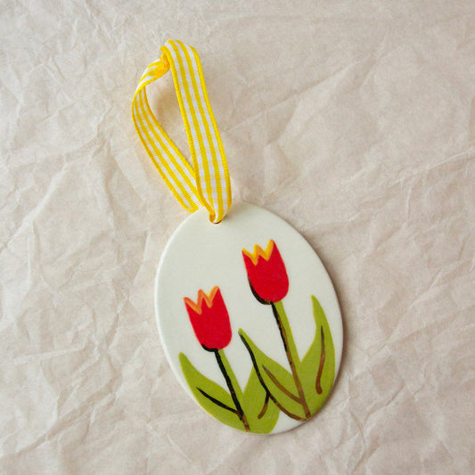 Ceramic Ornament - Tulips
