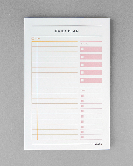 Daily Plan Pad
