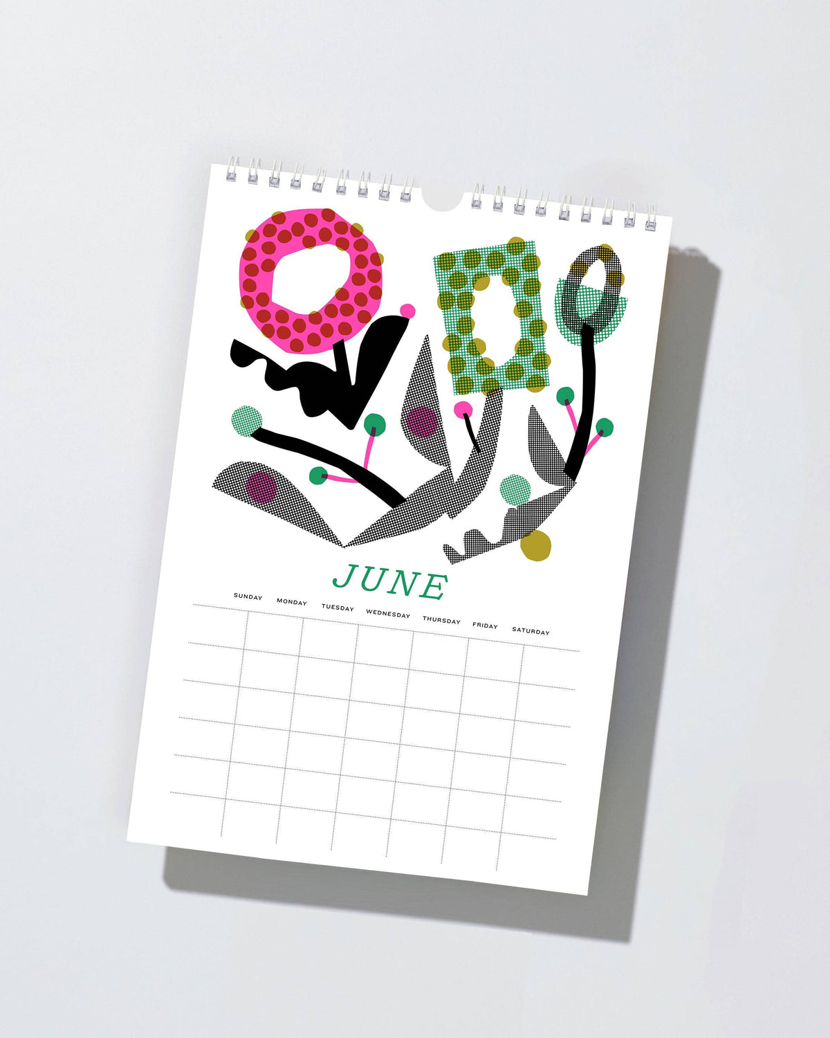 2027 Wild Flowers - Risograph Wall Calendar