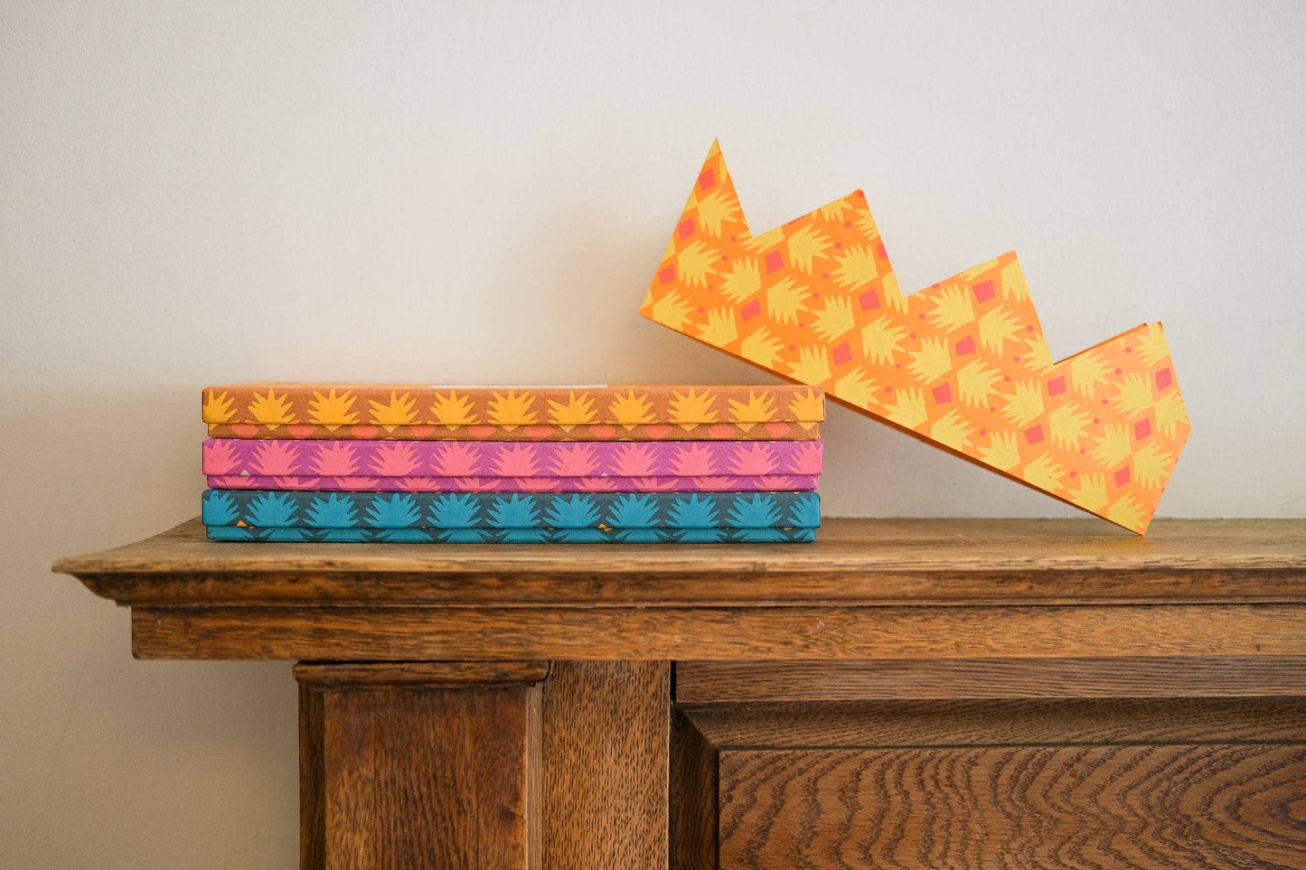 Yellow Paper Crowns Set