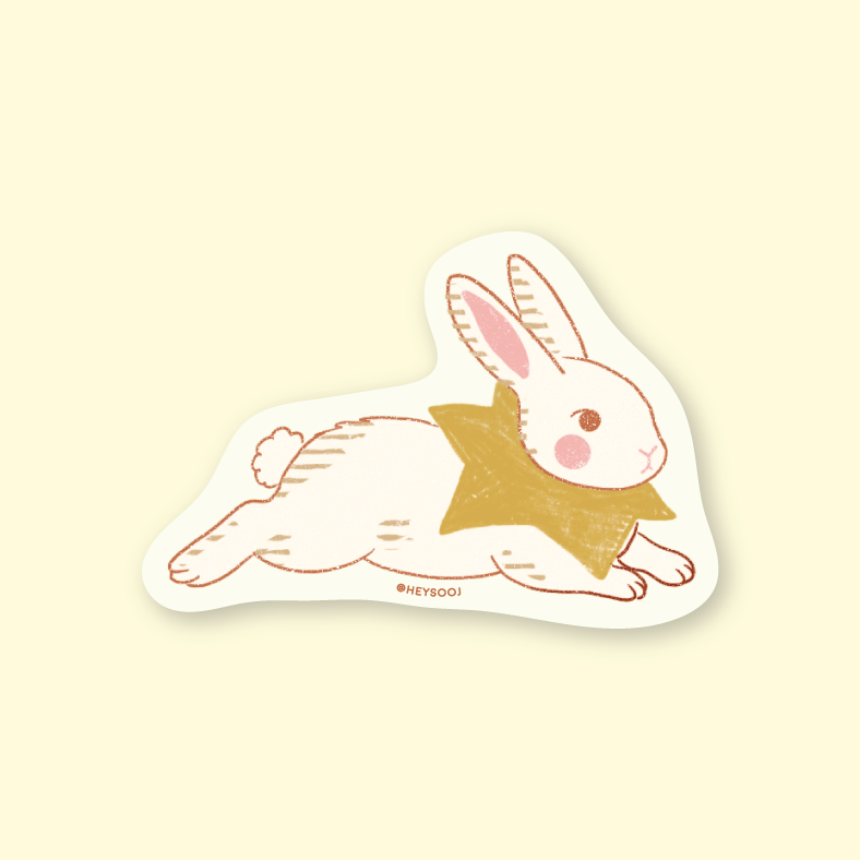 Star Bunny Sticker