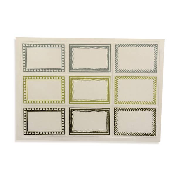 Self-Adhesive Labels - Green