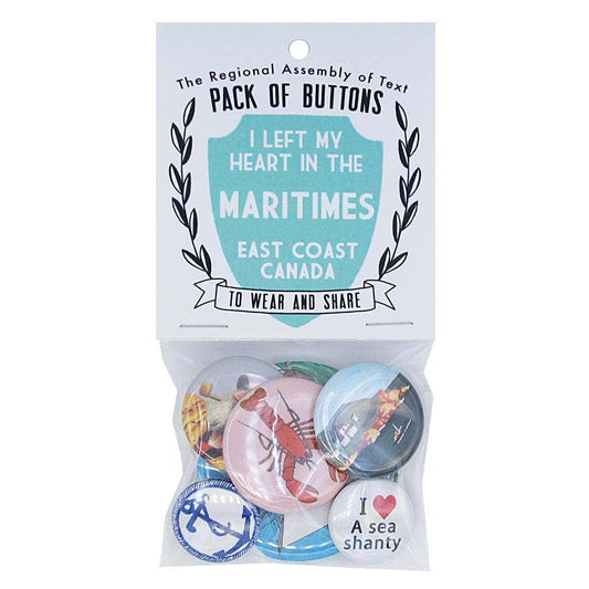 Pack of Buttons - The Maritimes