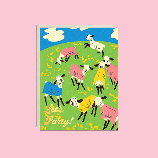 Let’s Party Lambs- Birthday Card