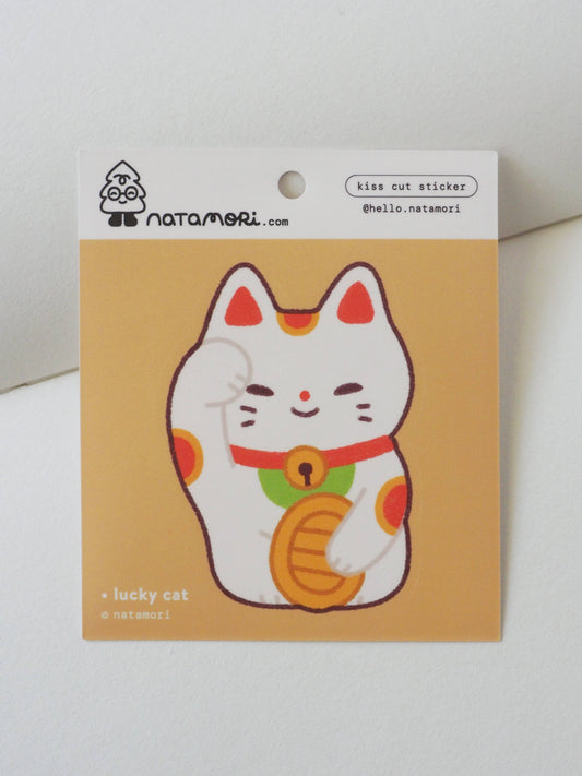 Lucky Cat • Single Kiss Cut Vinyl Sticker