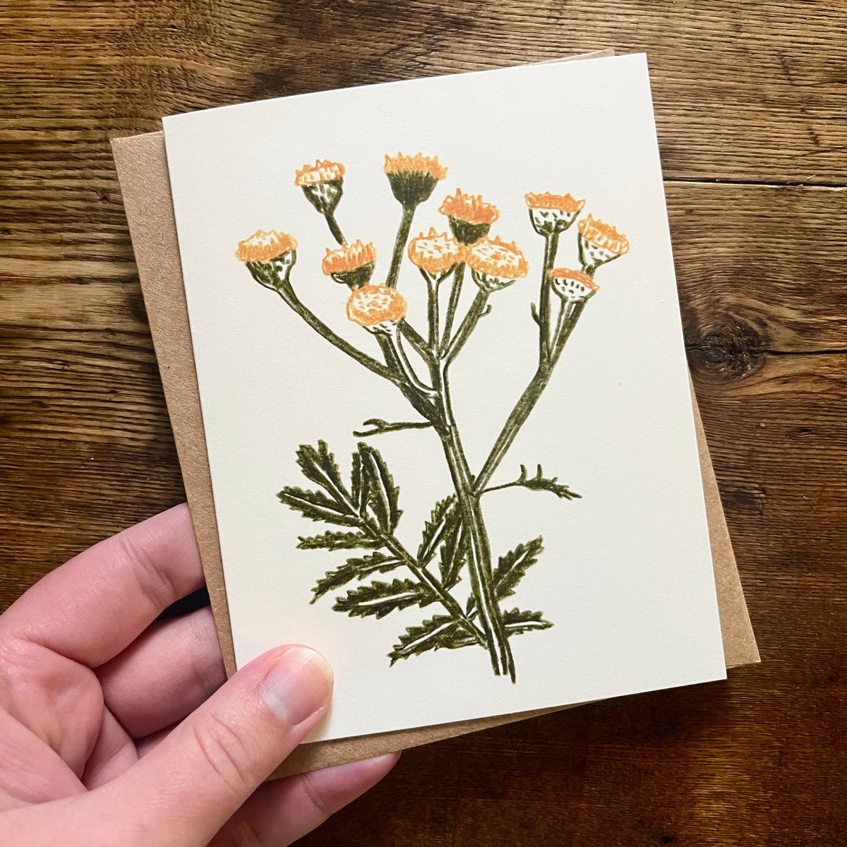 Greeting Card - Yellow Tansy
