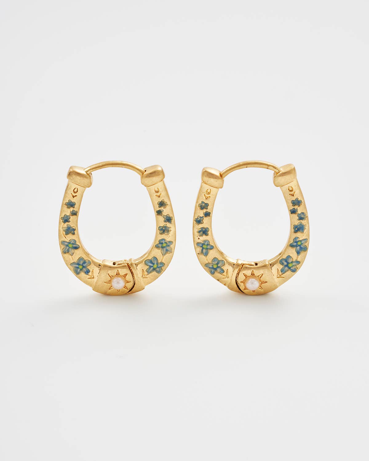 Horseshoe Hoop Earrings