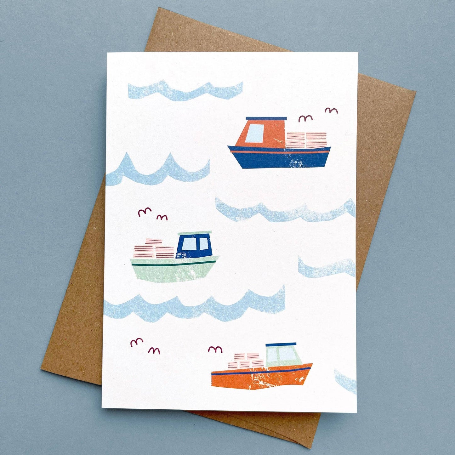 Lobster Boats- Greeting Card