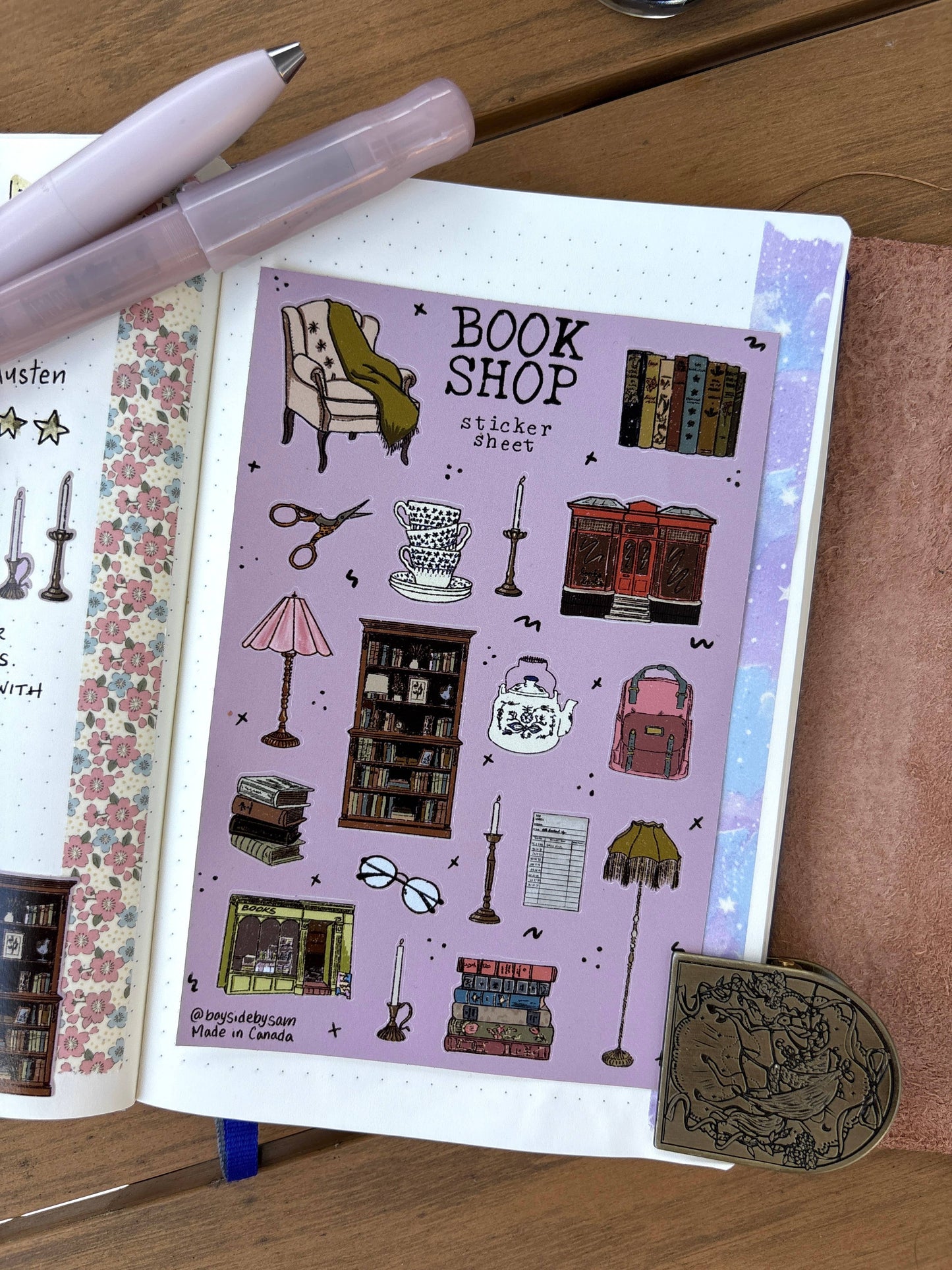 Vintage Book Shop - Sticker Sheet