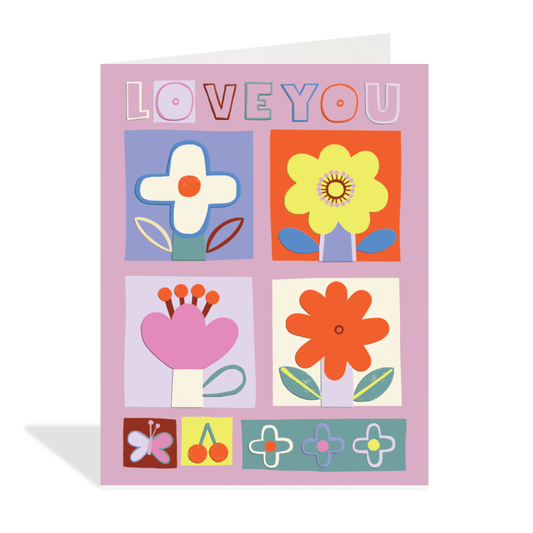 Love You Tiles - Greeting Card