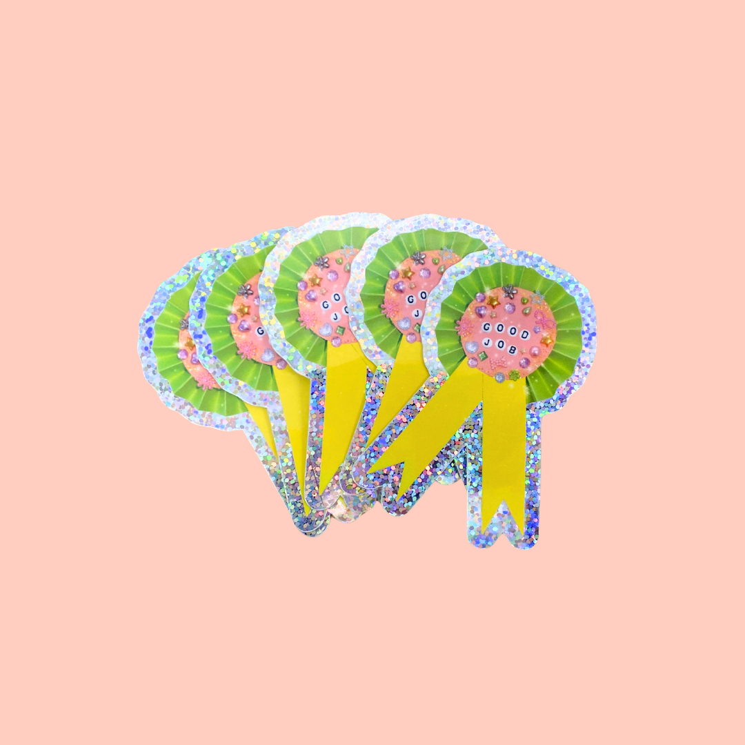 Good Job Ribbon Sticker