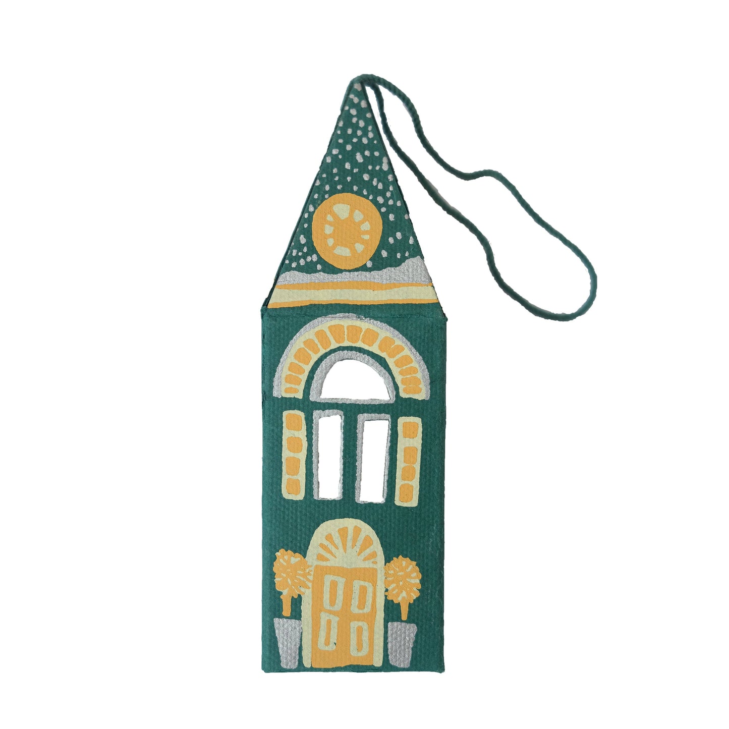 Winter Steeple Screen-Printed Board Ornament