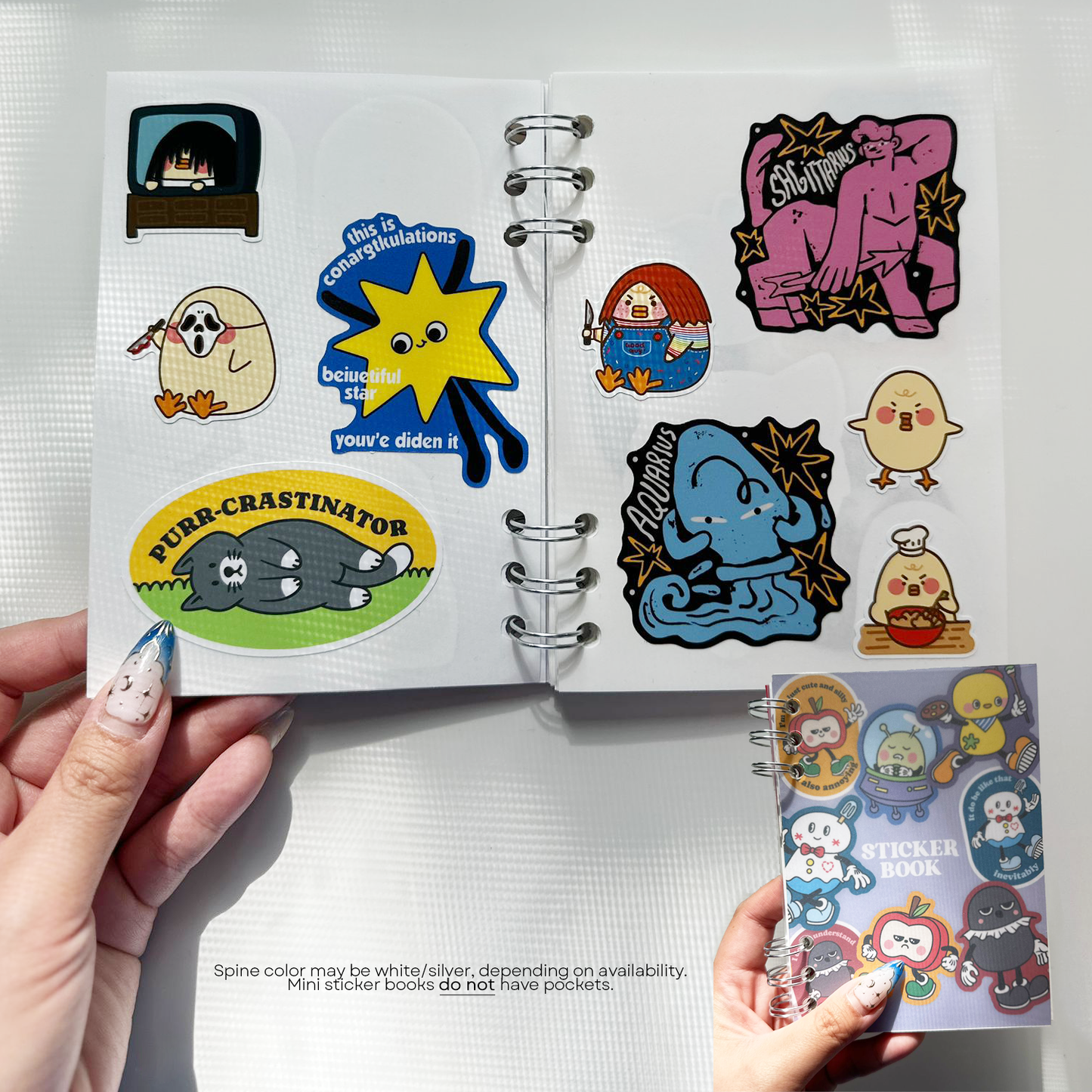 Sticker Scavenger Crow | A6 Reusable Sticker Book