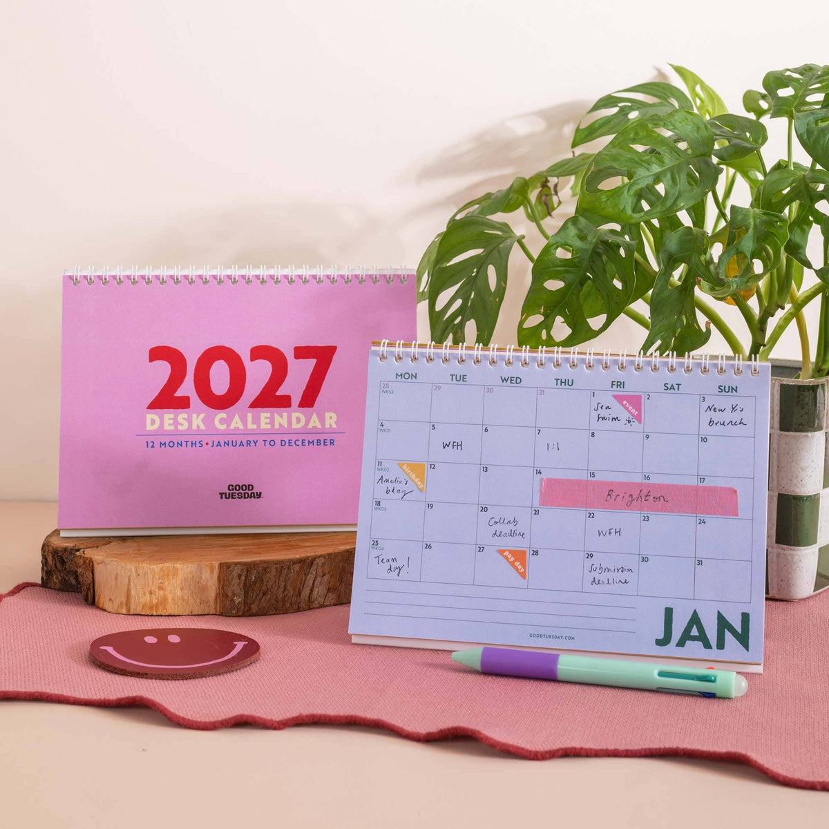 2027 Desk Calendar - Colourburst