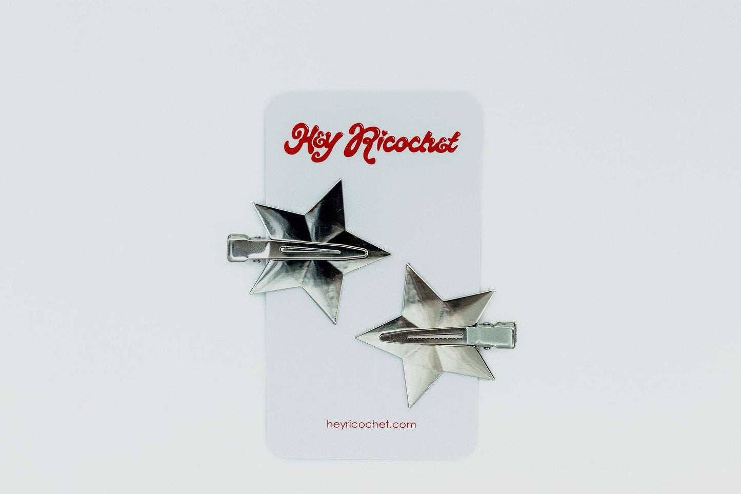Magic Girl Metal Star Clips - Silver