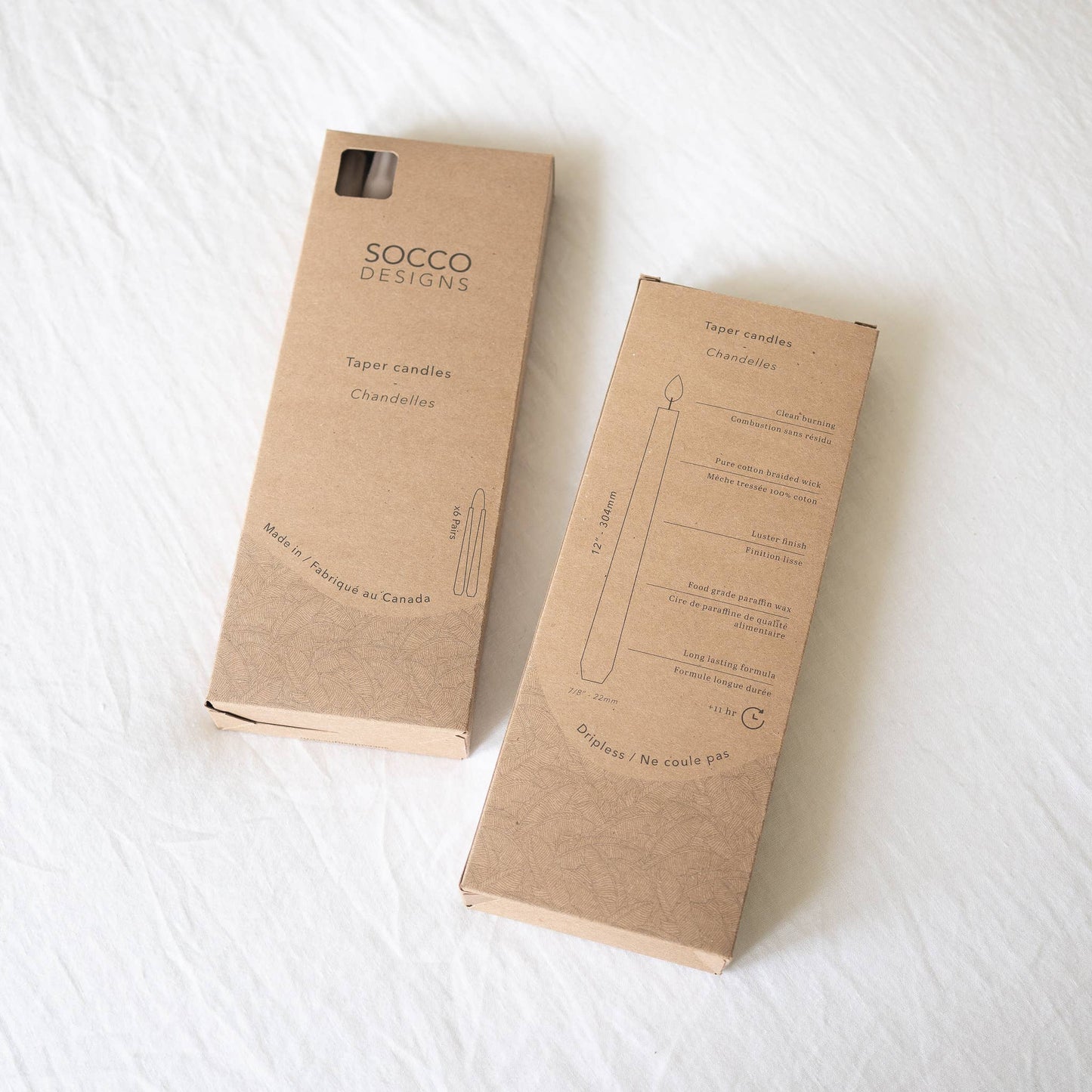 Taper Candles Pair - Blush